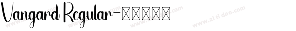 Vangard Regular字体转换
